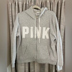 PINK Victoria's Secret Light Gray Hoodie